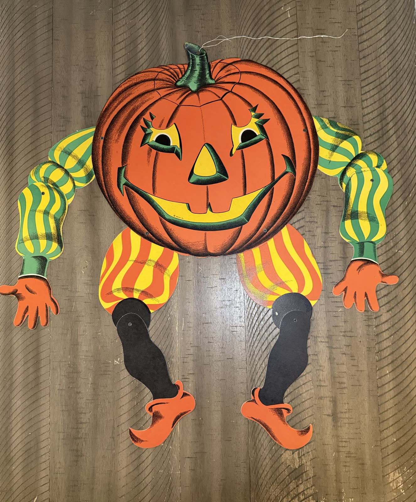 Beistle Jointed Jack-O'-Lantern Man