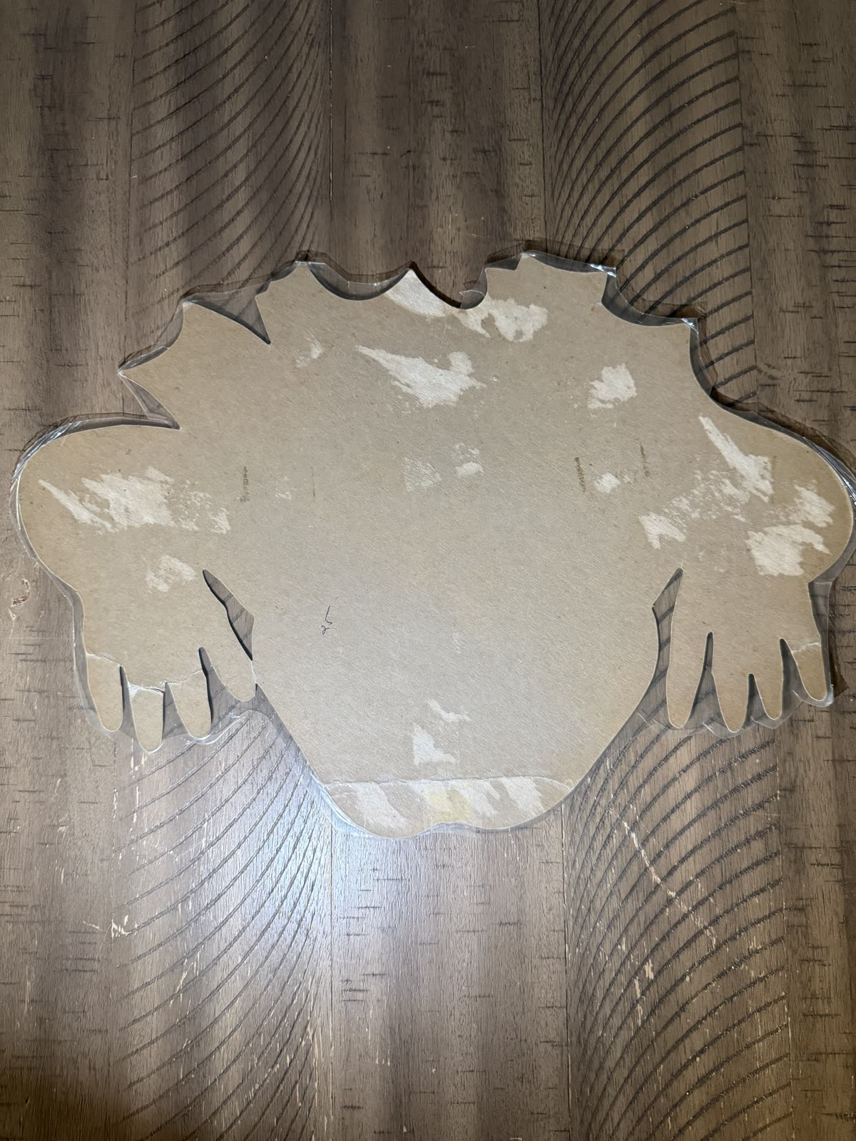 Vintage Beistle Vampire Skull Die-Cut — back