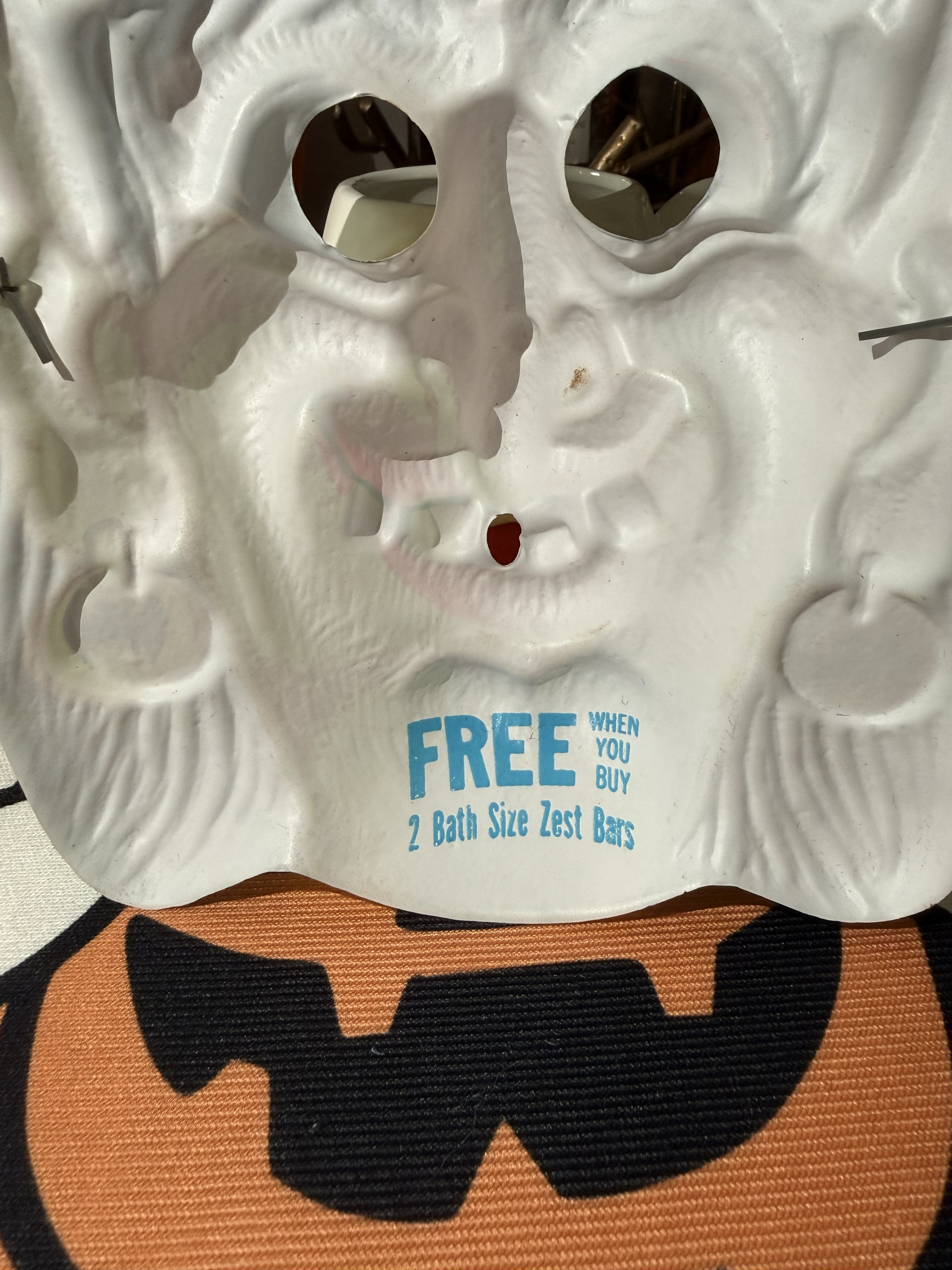 Vintage Ben Cooper Witch Mask — Zest Soap Promotional — zest giveaway