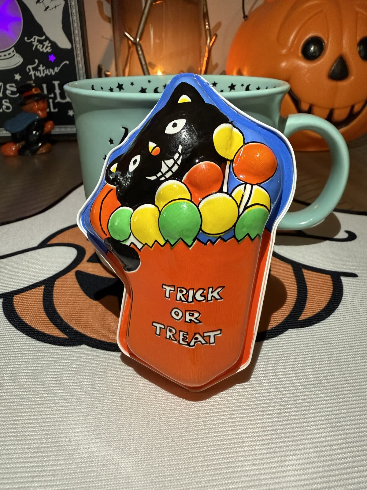 Halloween Candy Containers — Lot of 4 — cat bag