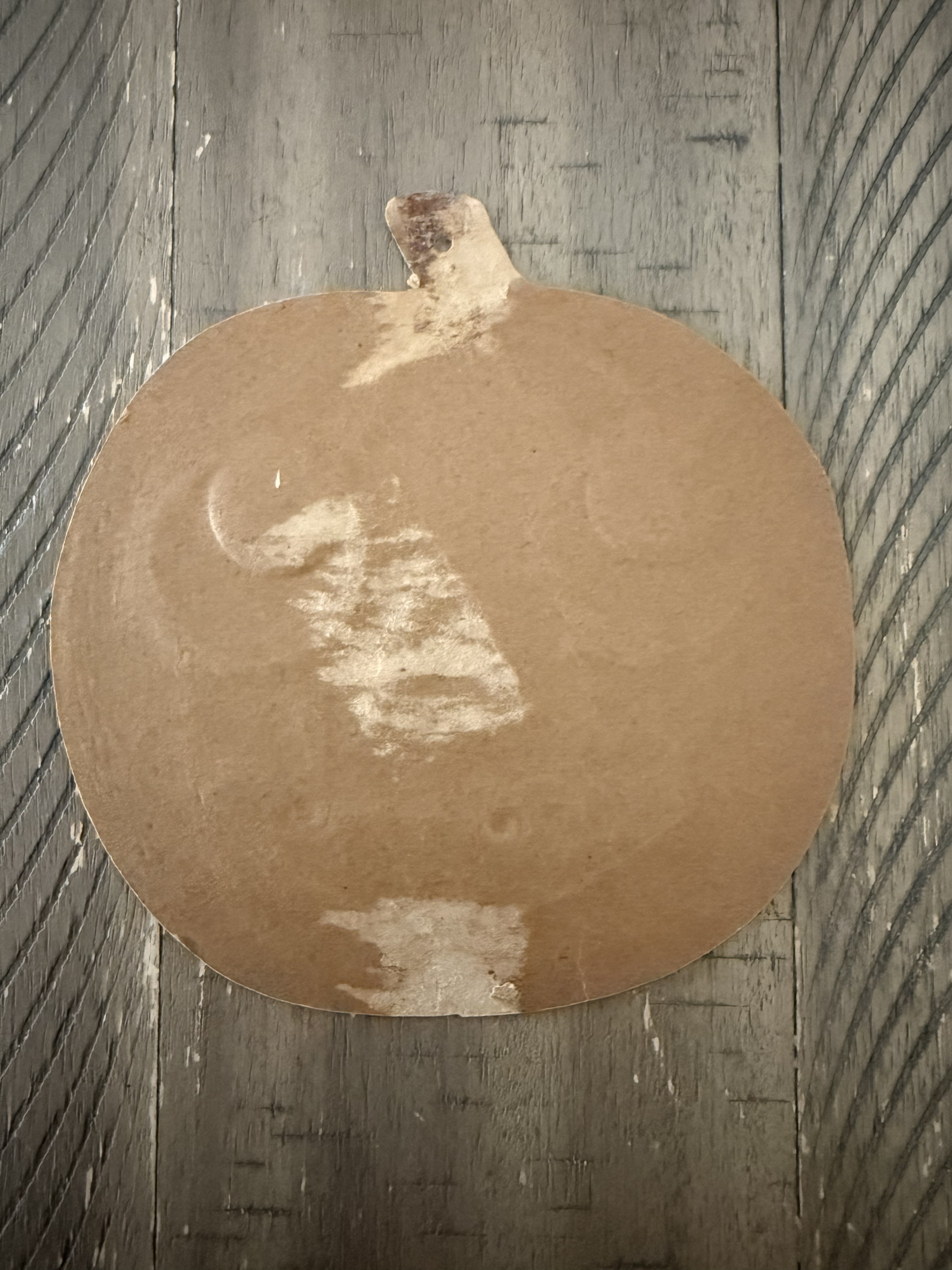Embossed Jack-O'-Lantern Die-Cut — back