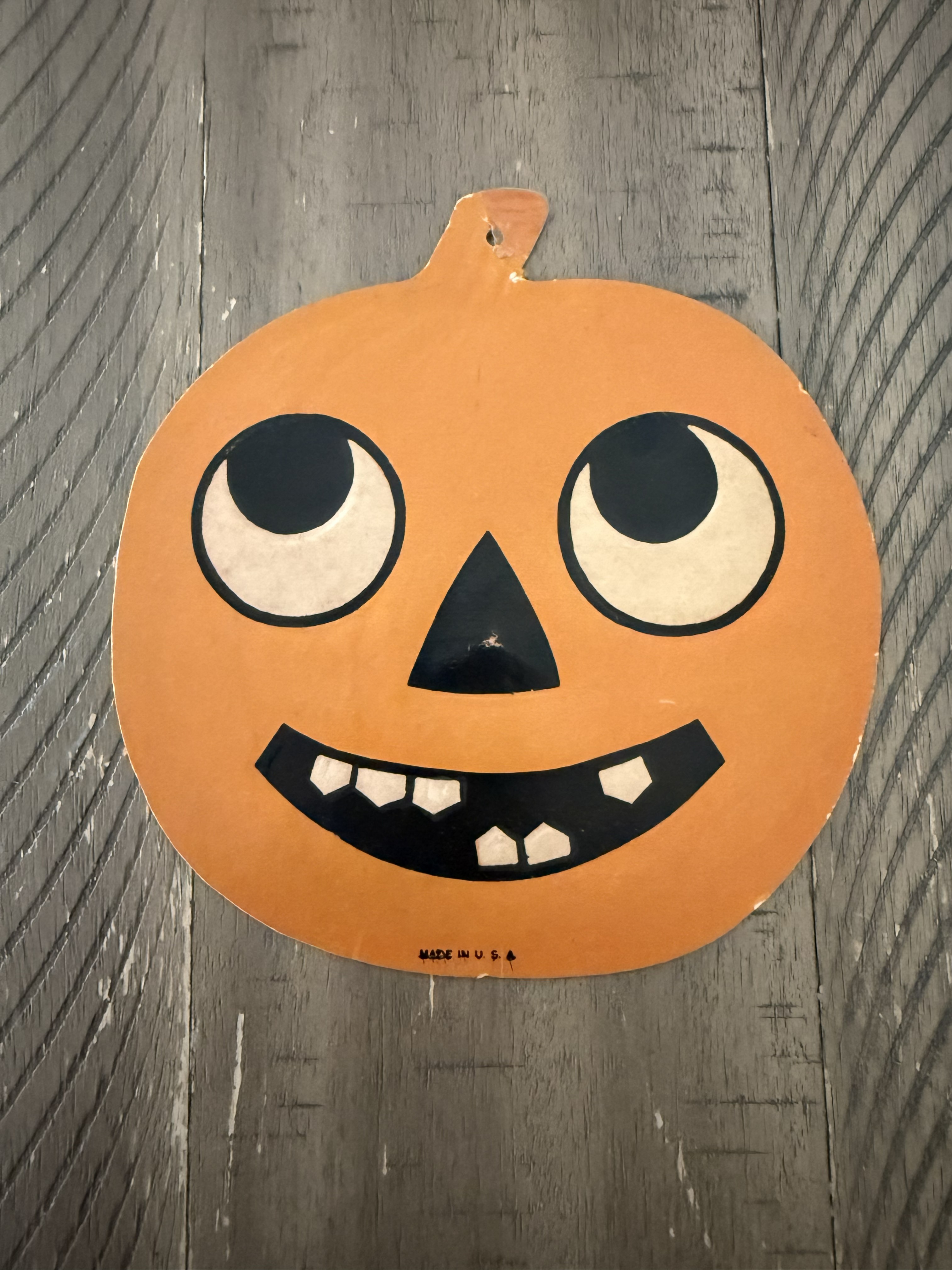 Embossed Jack-O'-Lantern Die-Cut — front