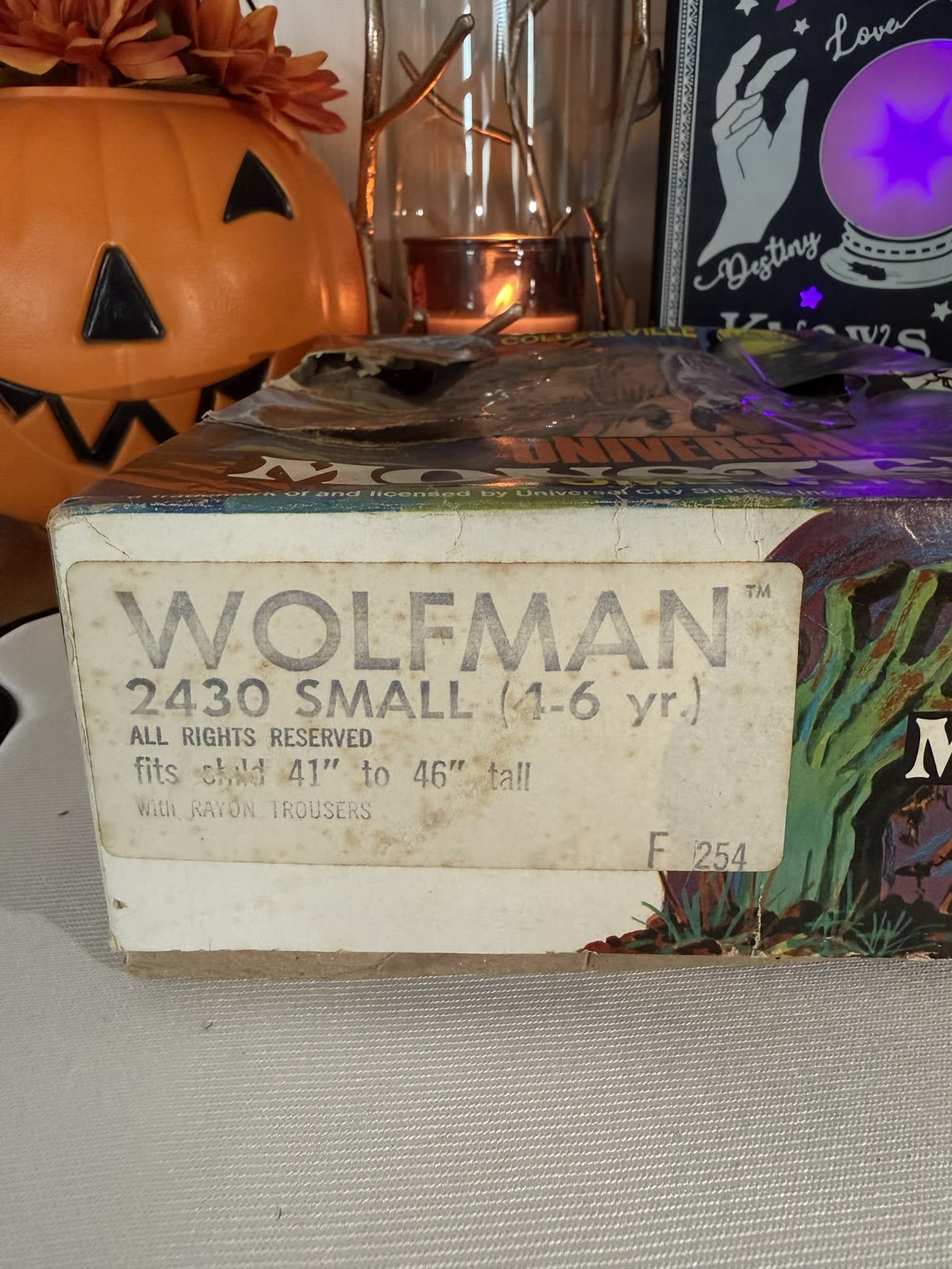 Collegeville Universal Monsters Wolfman Costume with Mask — size